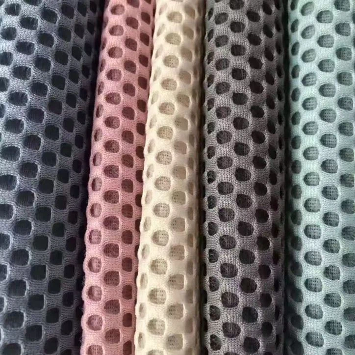 2024 Custom 100% Polyester 3d Air Spacer Sandwich Quick Dry Sport Mesh Síťovina Bird Eye pro sportovní obuv