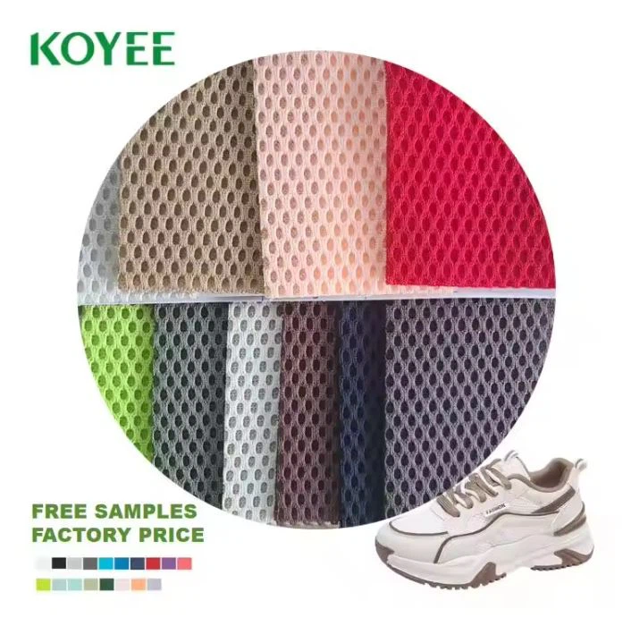 2024 Custom 100%Polyester 3d Air Spacer Sandwich Quick Dry Sport Mesh Bird Eye Mesh Fabric For Sports Shoes