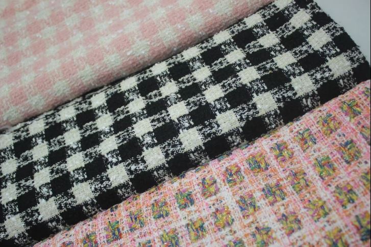 Factory Wholesale Quantity Preferred Woolen Small Fragrance Fashion Sofa Tweed Coat Fabric For Women's Clothing Coat