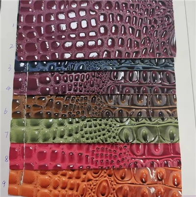 Přírodní textura krokodýlí kůže Lesklá krokodýlí PVC vinylová kůže